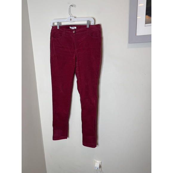 White House Black Market Pants Womens 4 Red Corduroy Skinny Jegging Stretch - Picture 5 of 10